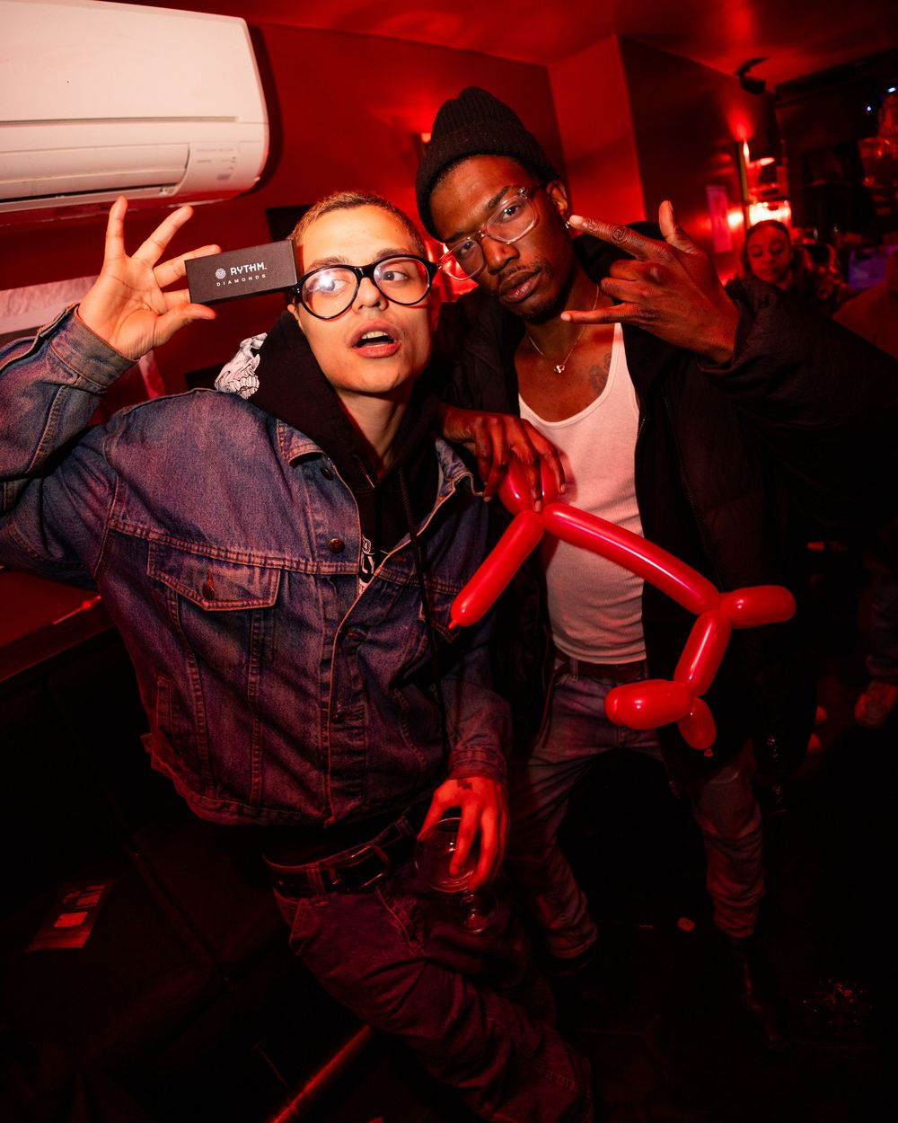 Party and nightlife photography of queer event in Brooklyn by trans lesbian photographer Kade Joy.