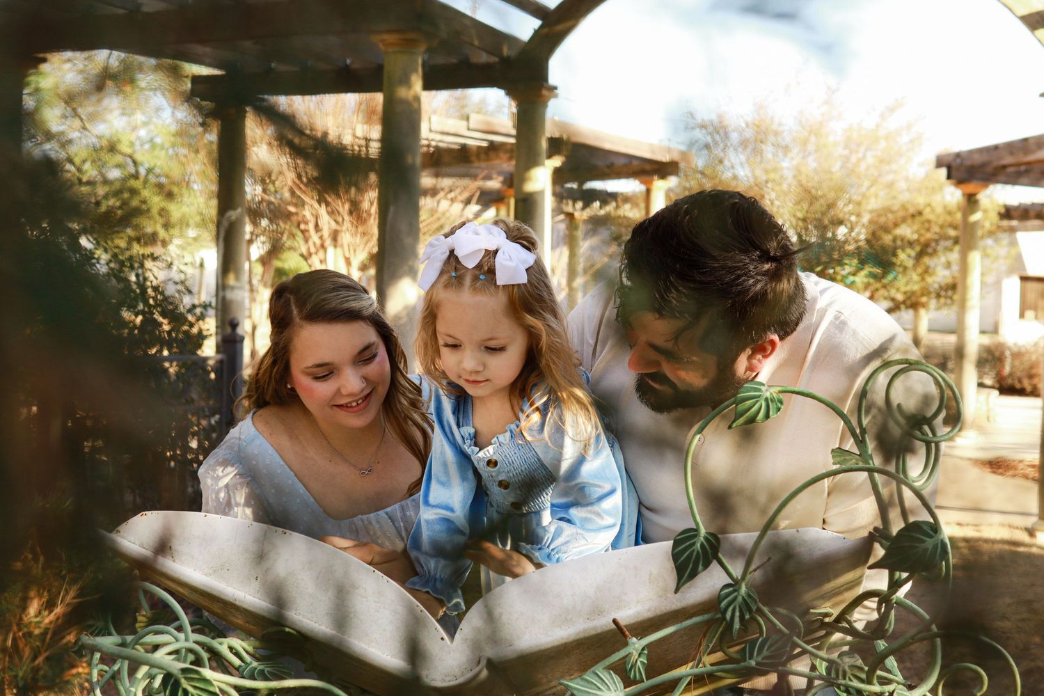 Mitchell family looking
