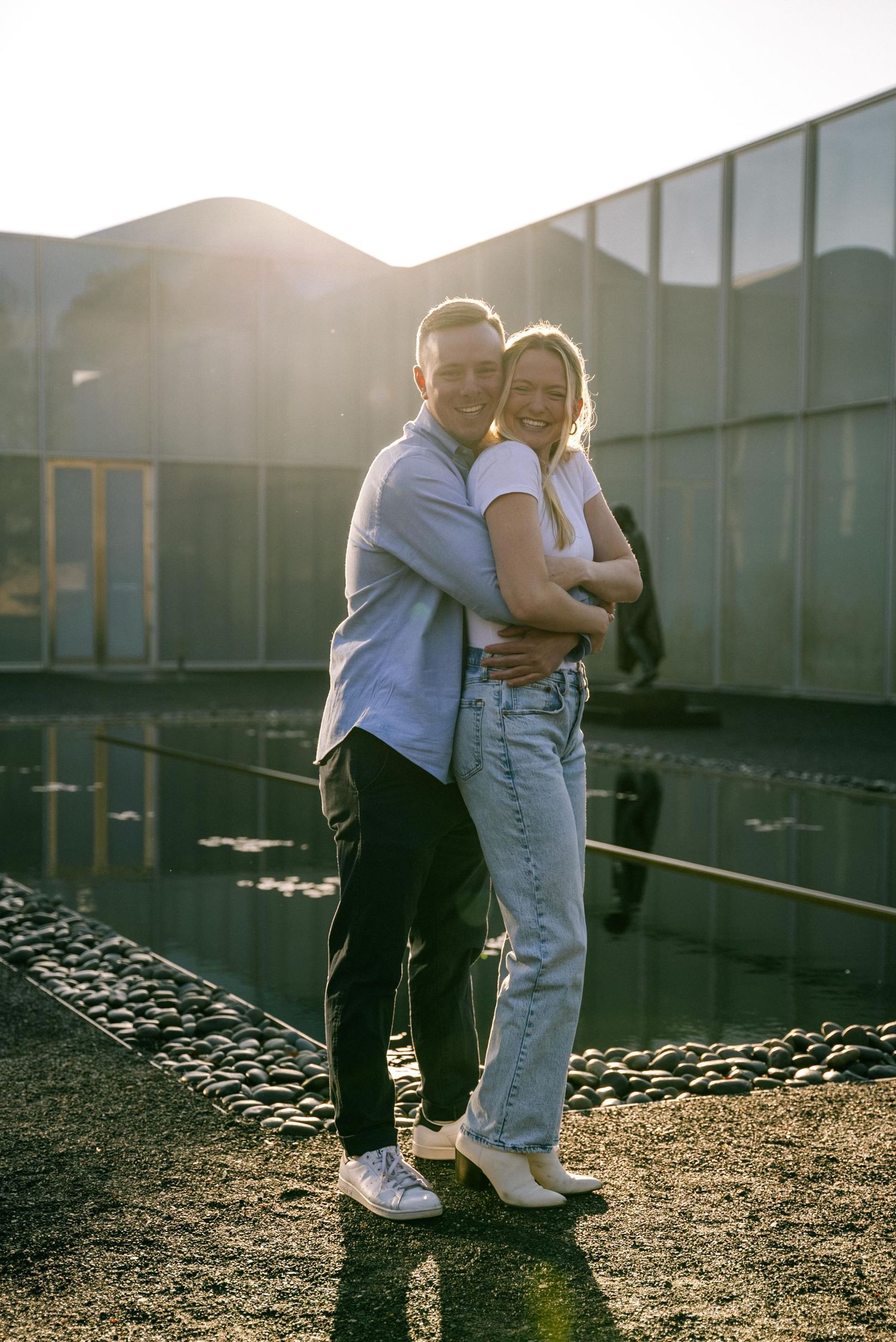NC Museum of Art couple photoshoot engagement photography