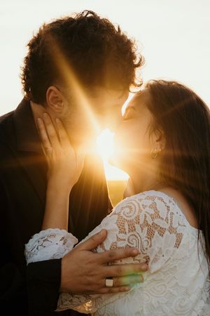 Photo de couple golden hour yvelines