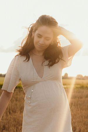 Séance photo golden hour grossesse yvelines
