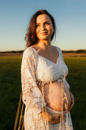 Photo de grossesse champêtre yvelines