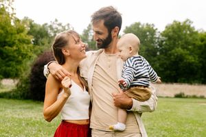 Photo de famille dans les yvelines parc de versailles