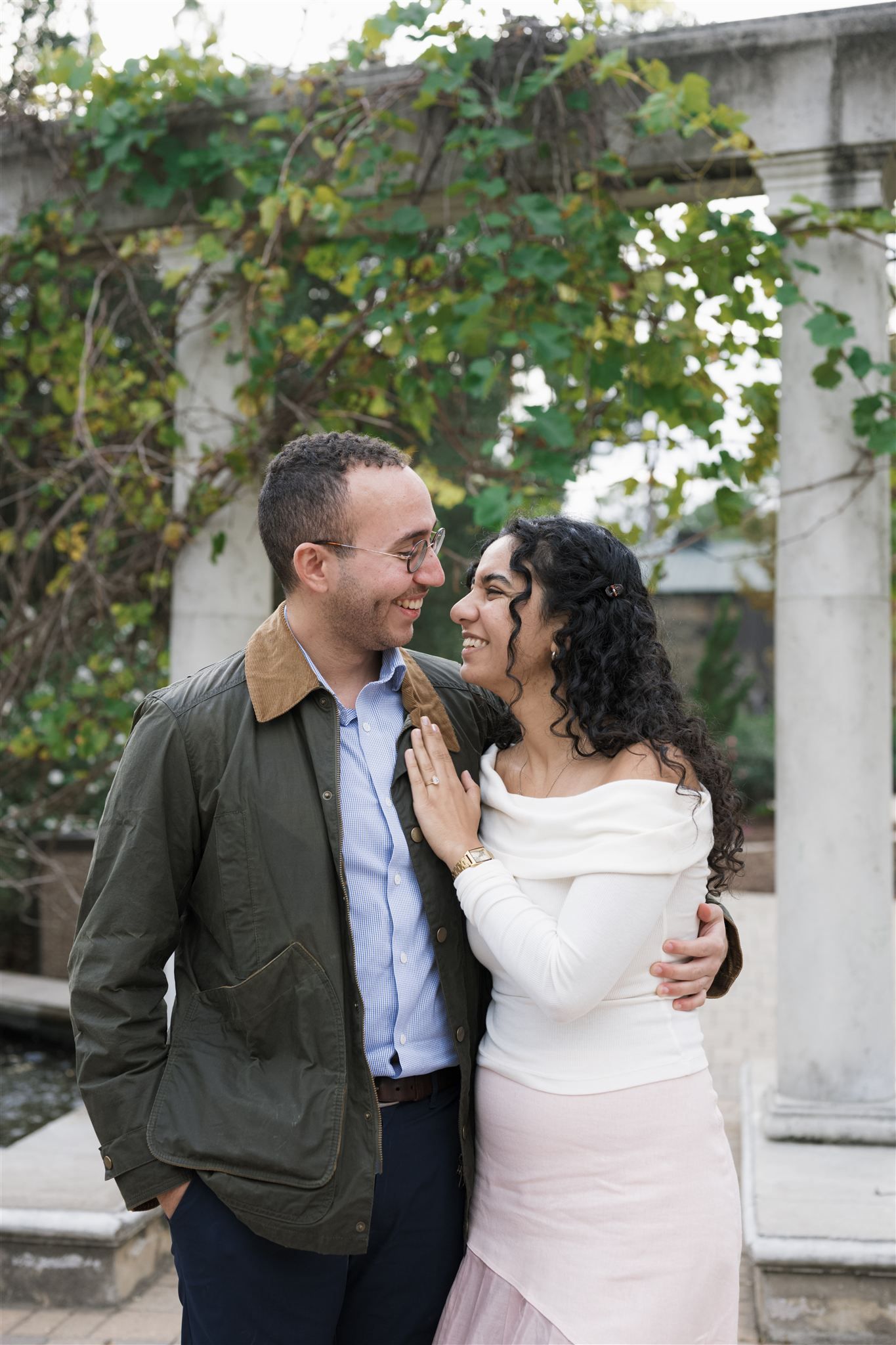 Surprise proposal session at Mercer Botanic Garden in Spring Tx