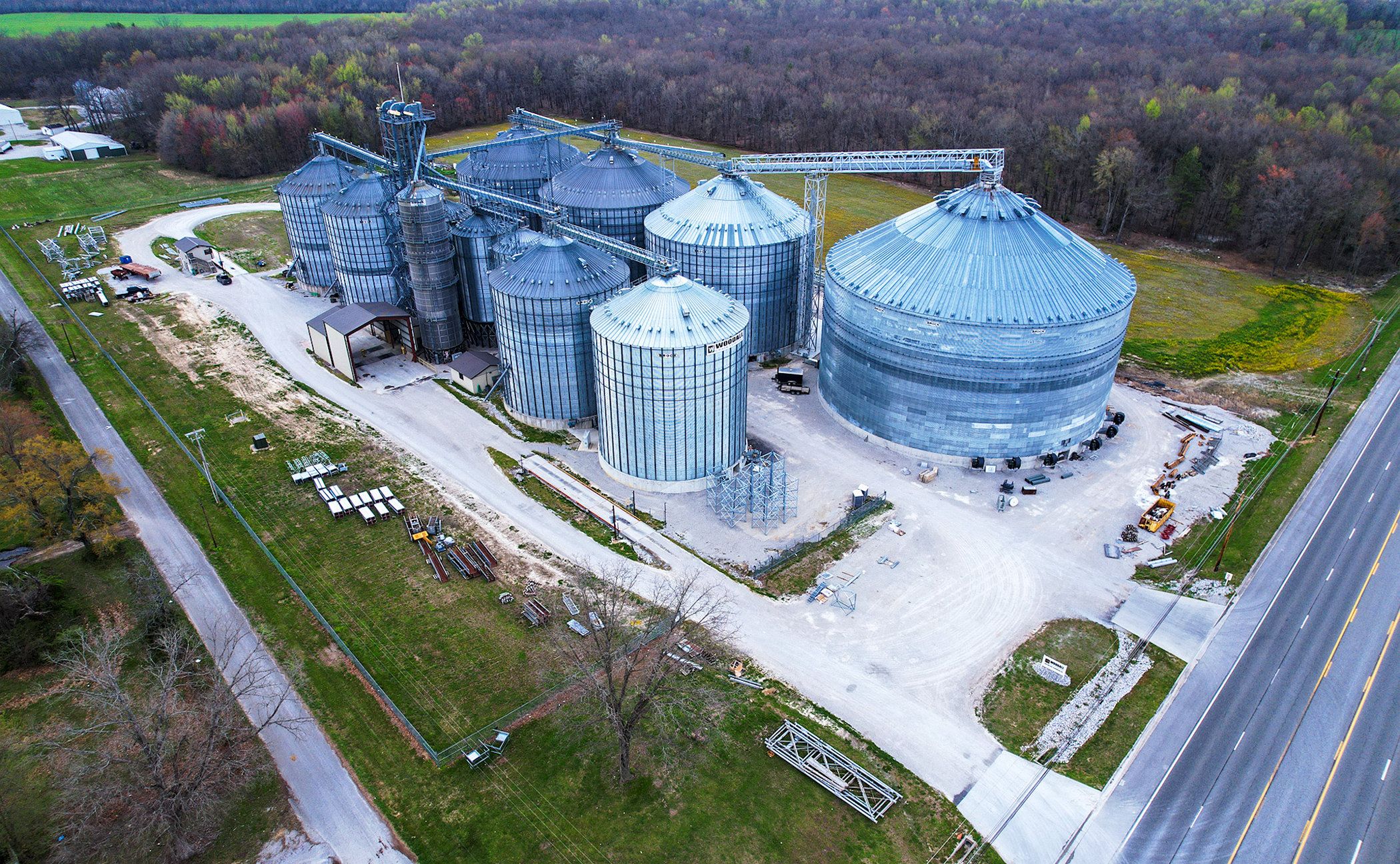 Industrial drone photography