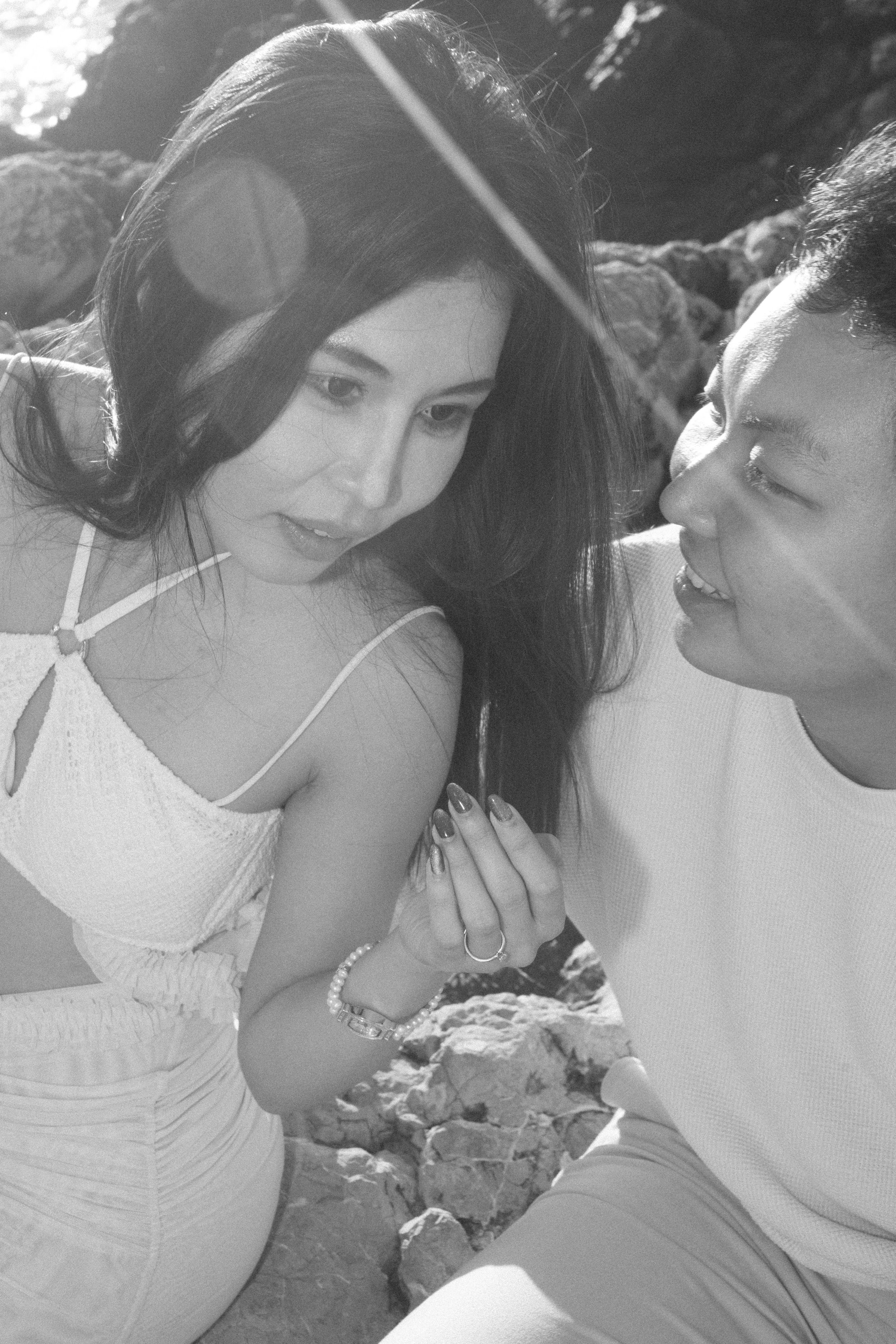 A couple in love in Mallorca.