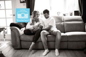Lifetsyle new baby in home photoshoot breastfeeding portrait