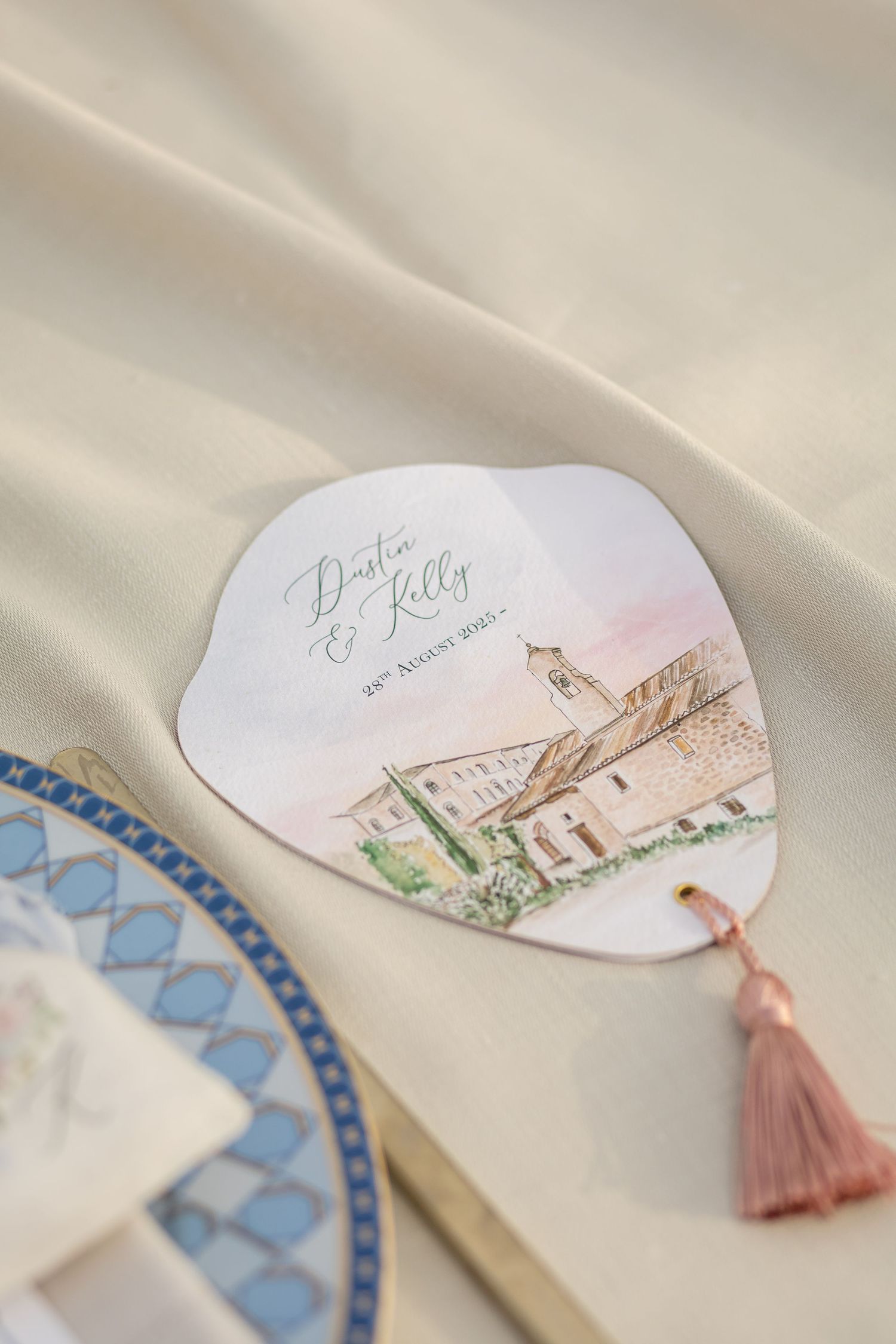 Handcrafted stationery and luxury décor setting the tone for a romantic vow renewal.