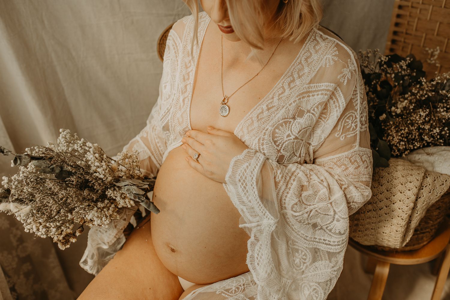maternity session in studio with natural light , bromley, kent , london