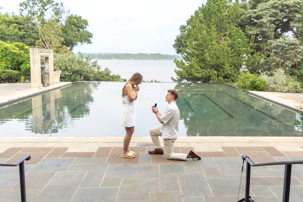 Dallas Fort Worth surprise proposal and engagement photographer, Dallas Arboretum