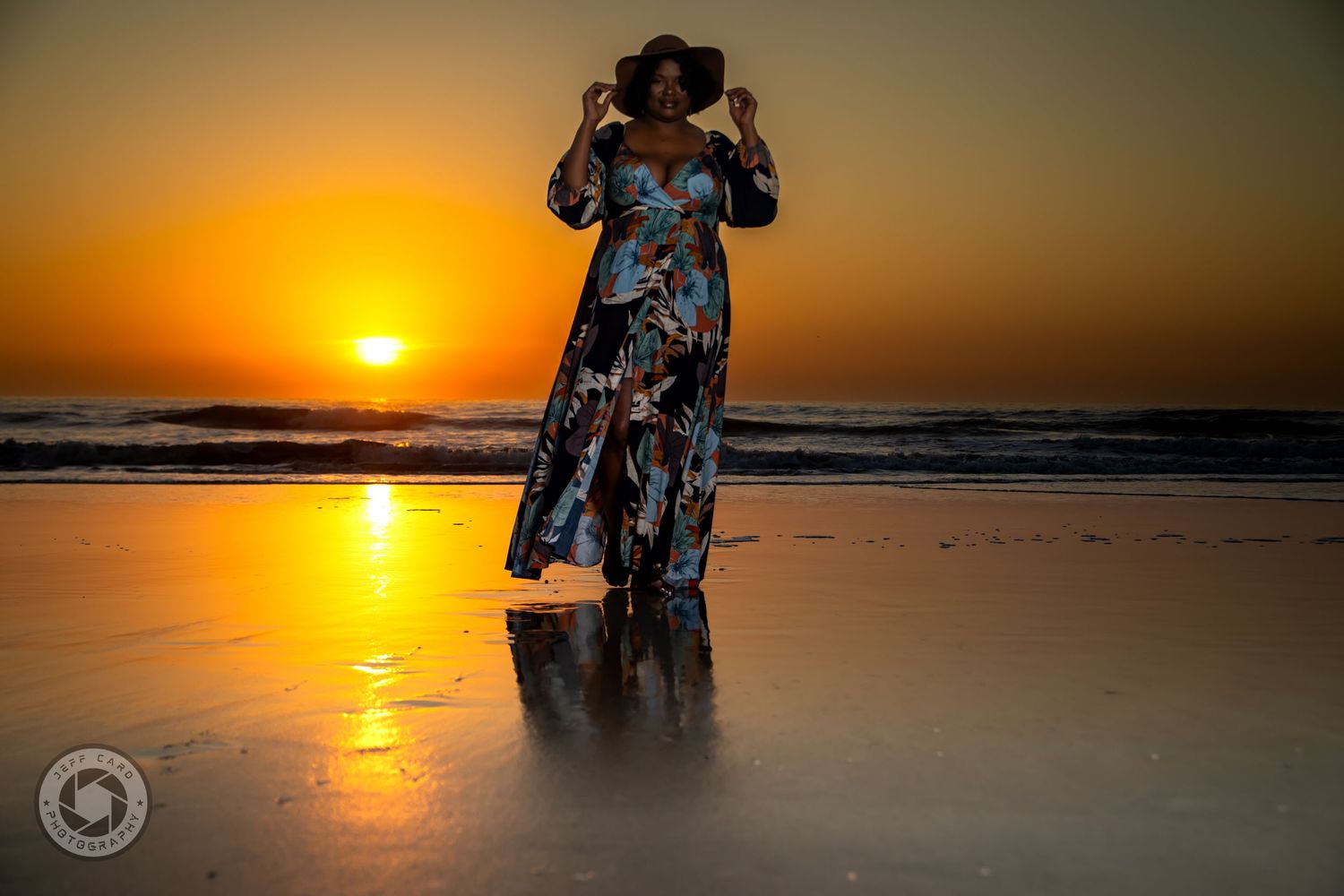 Floral dress, golden hour, and a whole lot of main character energy.