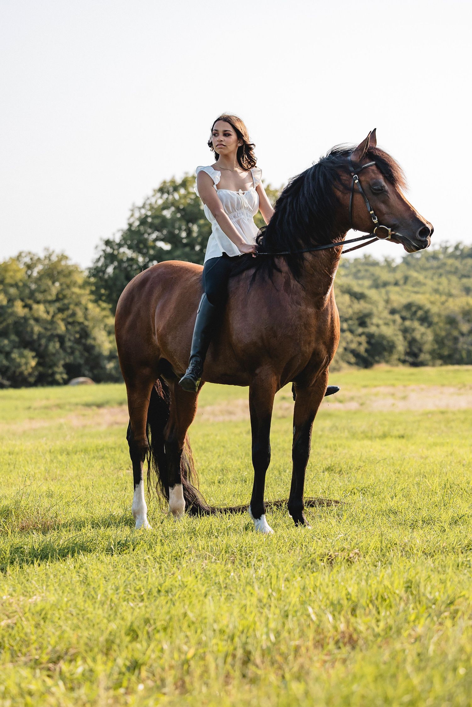 Senior pictures with horse