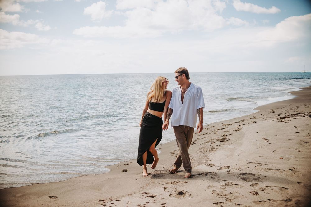 St Lucia Photographer captures surprise Proposal and engagement photoshoot at Anse Mamin Beach near Jade Mountain and Anse Chastenet Hotel