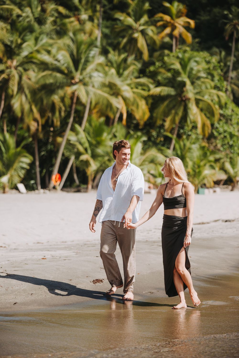 St Lucia Photographer captures surprise Proposal and engagement photoshoot at Anse Mamin Beach near Jade Mountain and Anse Chastenet Hotel