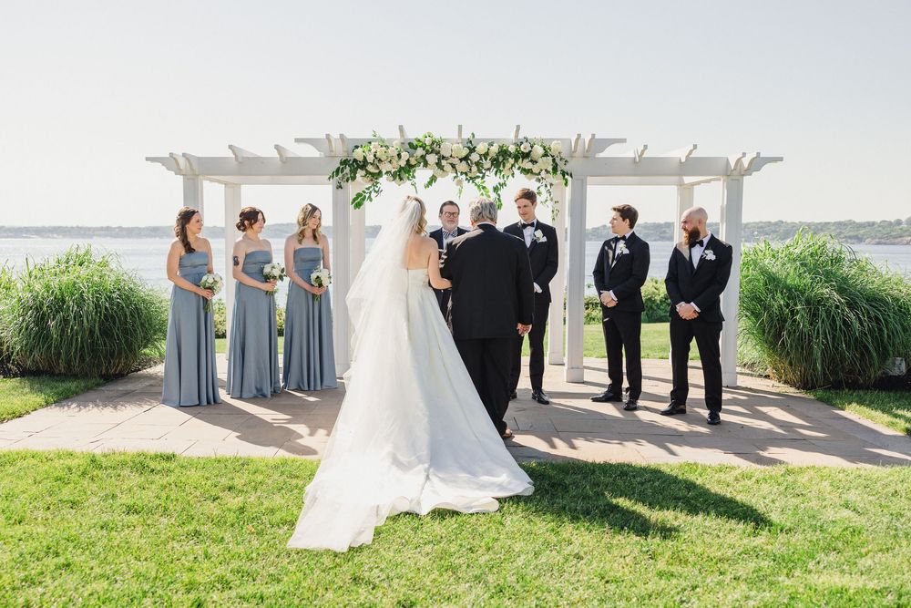 Ocean Cliff Wedding Ceremony, Newport, RI Wedding photography
