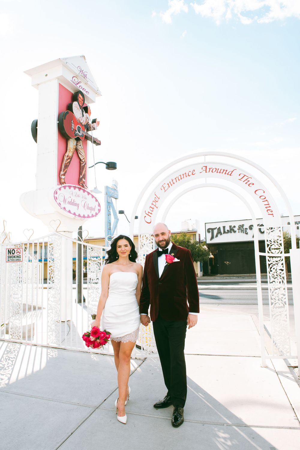 Little White chapel vintage elopement
