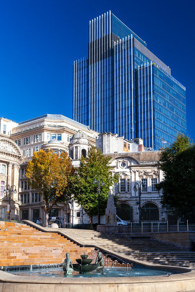 Architectural exterior of 103 Colmore Row in Birmingham city centre