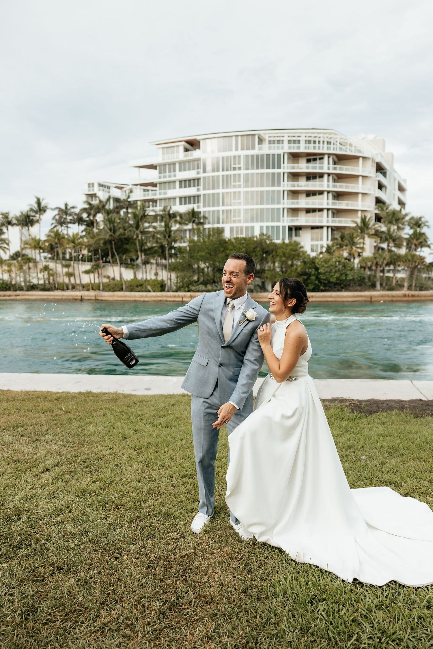 Intimate intracoastal elopement in Florida. Jacksonville Elopement Photographer, South Florida Elopement Photographer - Lindsay McDow Photo