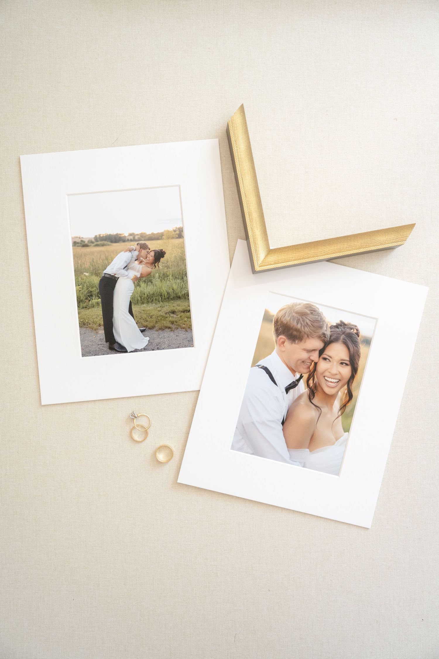 beautiful matted 8x10 wedding prints perfect for framing or gifting by jagger rose photography in hudson wi