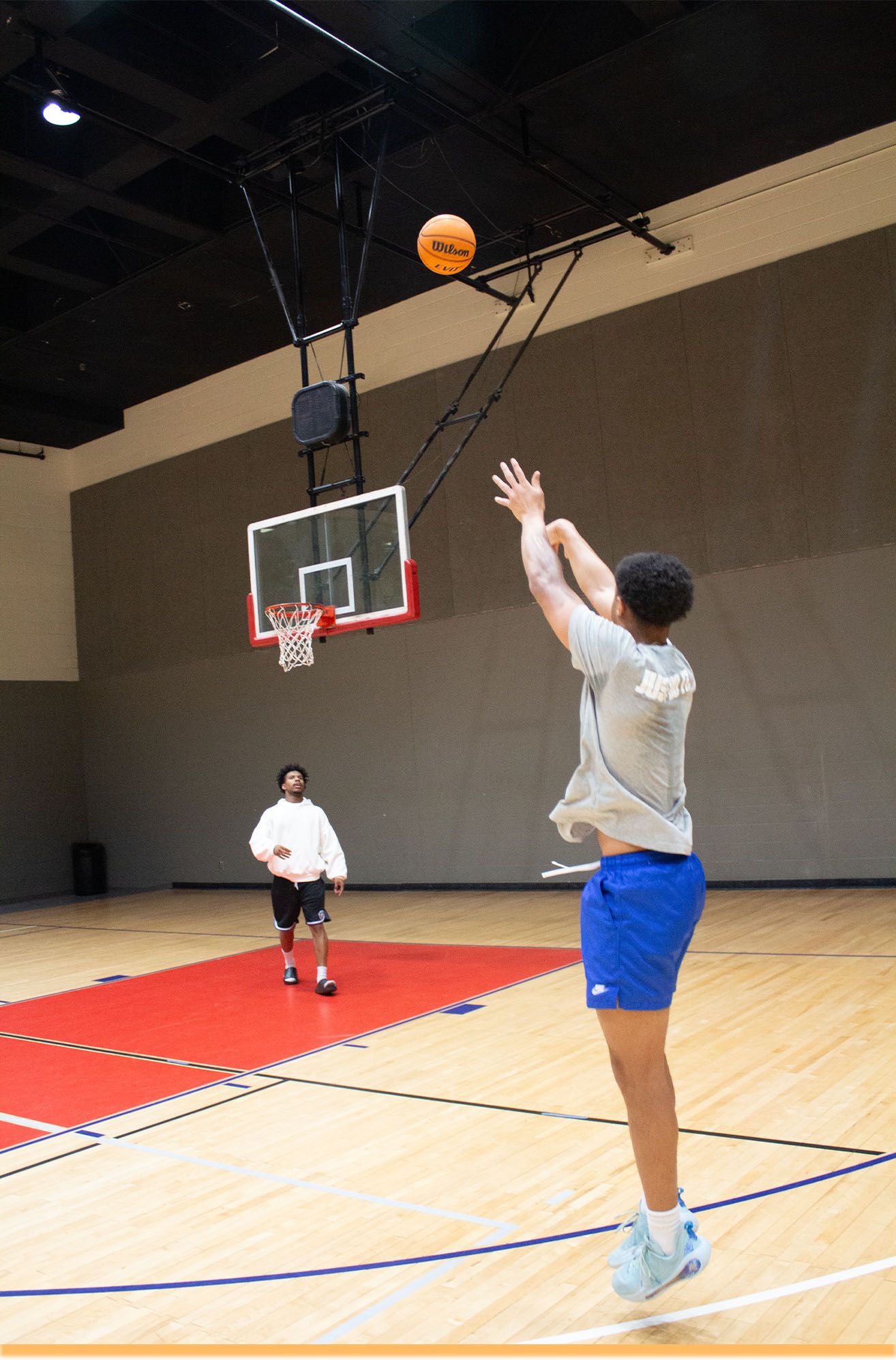 Backetball shot.