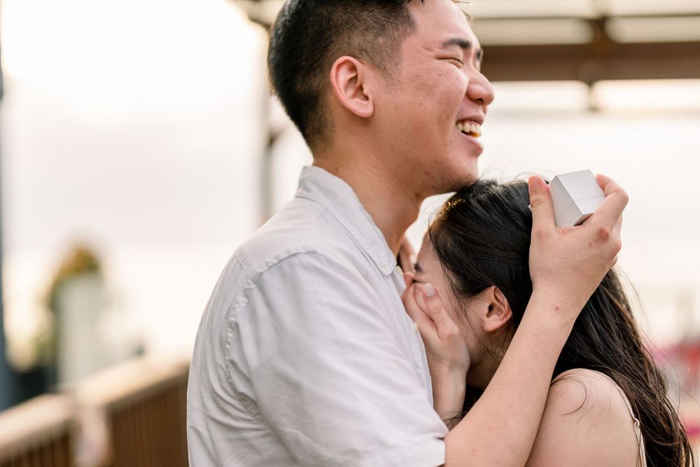 Romantic marriage proposal at Anantara Uluwatu Bali