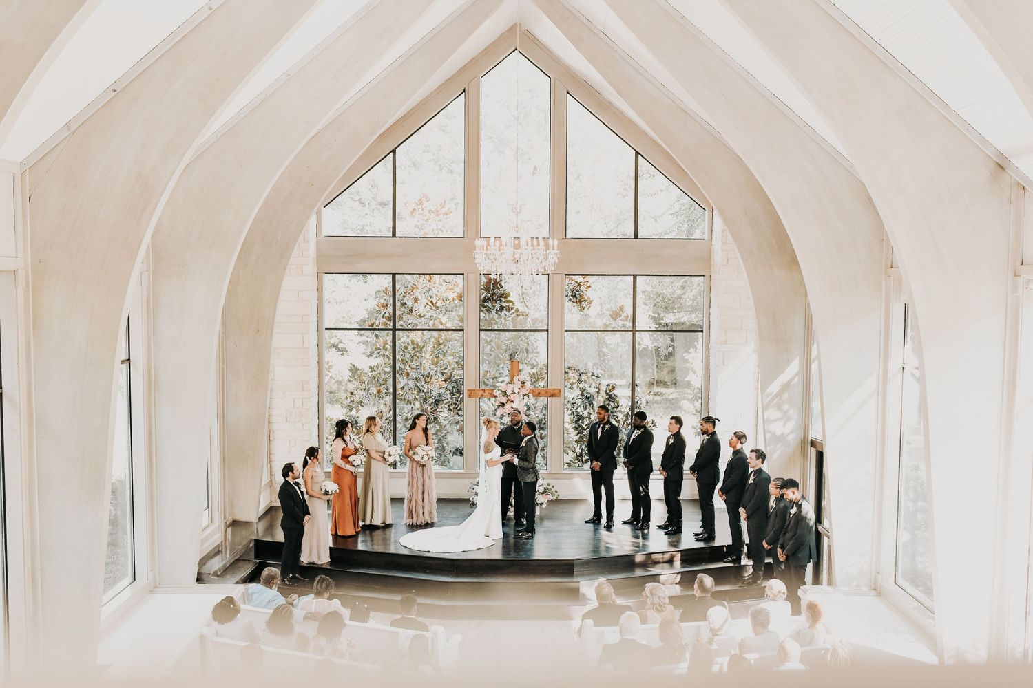 an airy lit ceremony site at brighton abbey