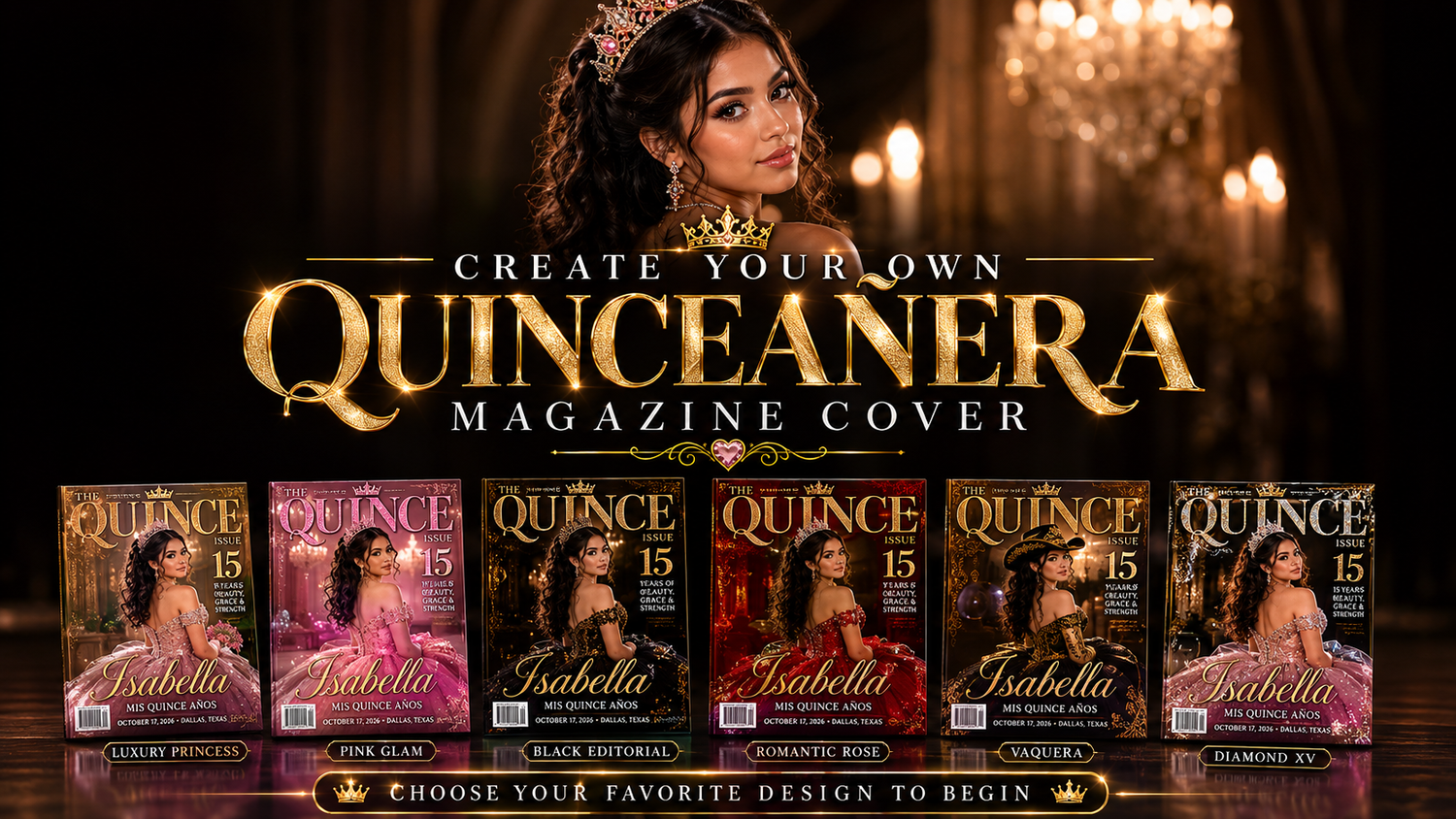 Quinceañera last doll tradition, crown, changing of shoes and Hispanic cultural meaning with Dallas Fort Worth quince photography guide