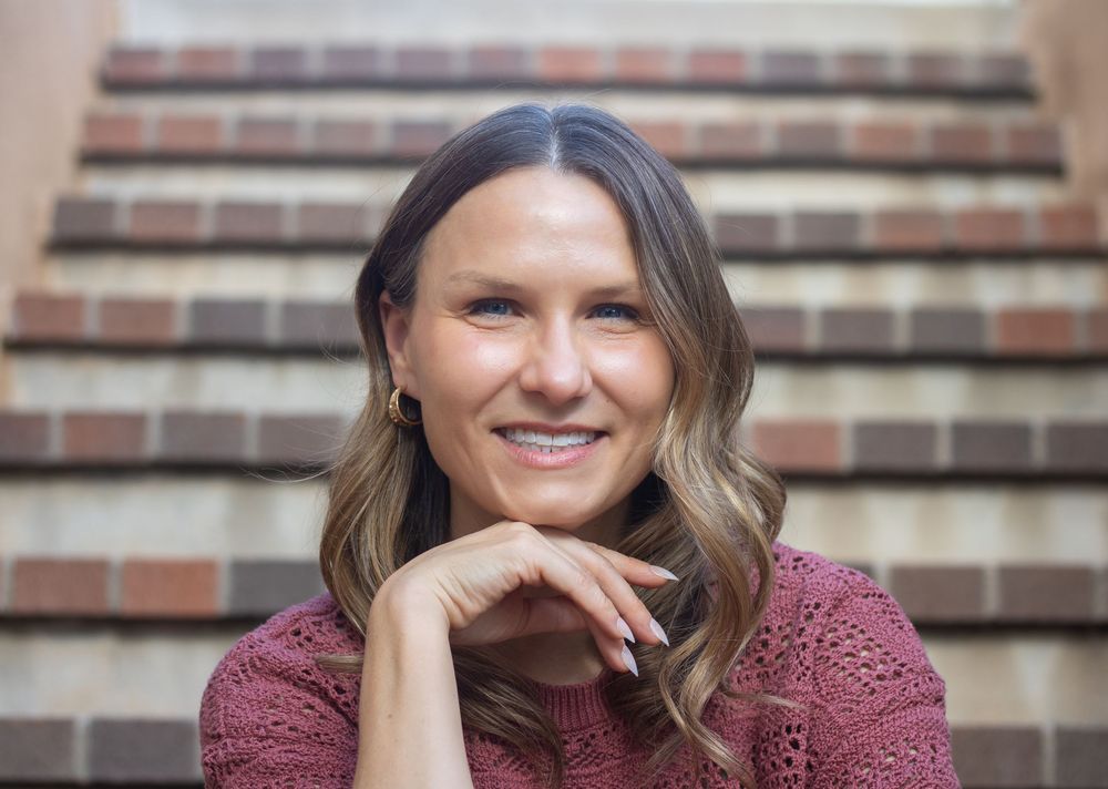 Woman headshot portraits Old Town Albuquerque