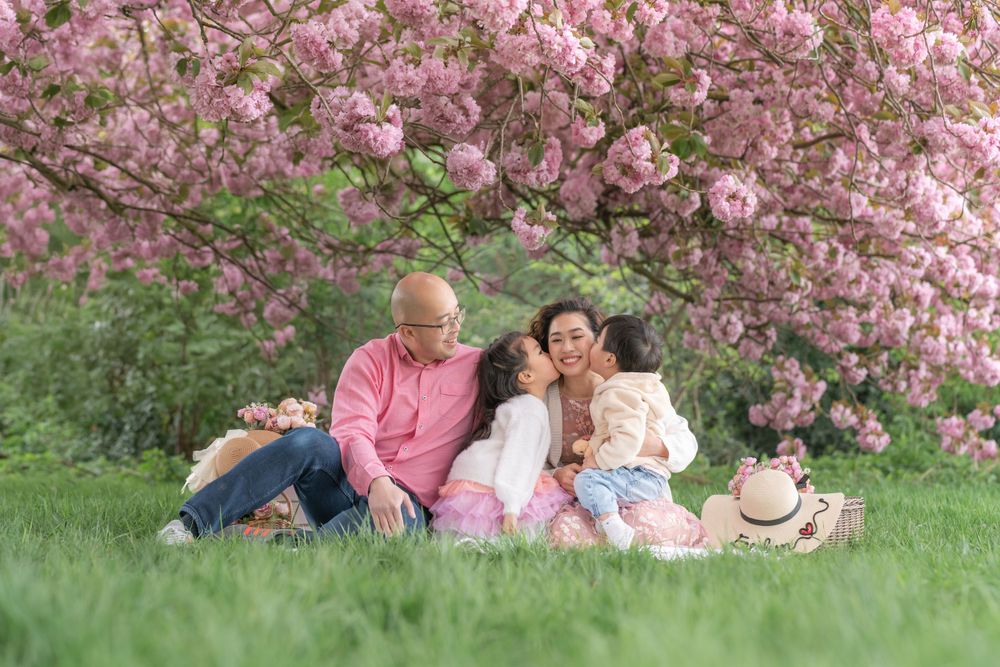 Cherry blossom photoshoot in Manchester