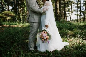 Astoria, OR, Oregon Coast, golden hour, sunset, wedding, micro wedding, luxury wedding