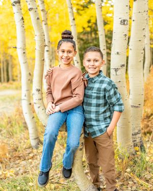 Kids in nature at White Pine Campground.