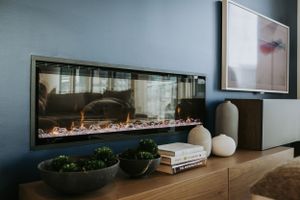 Tridel Homes interior fireplace. Photo by Samantha Bateman.