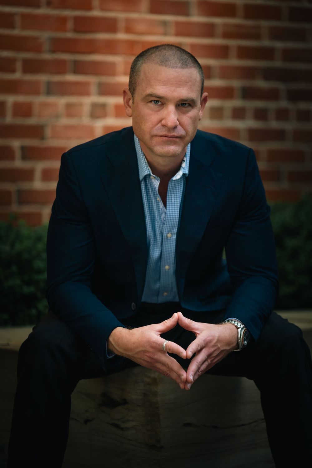 Men's profile portrait