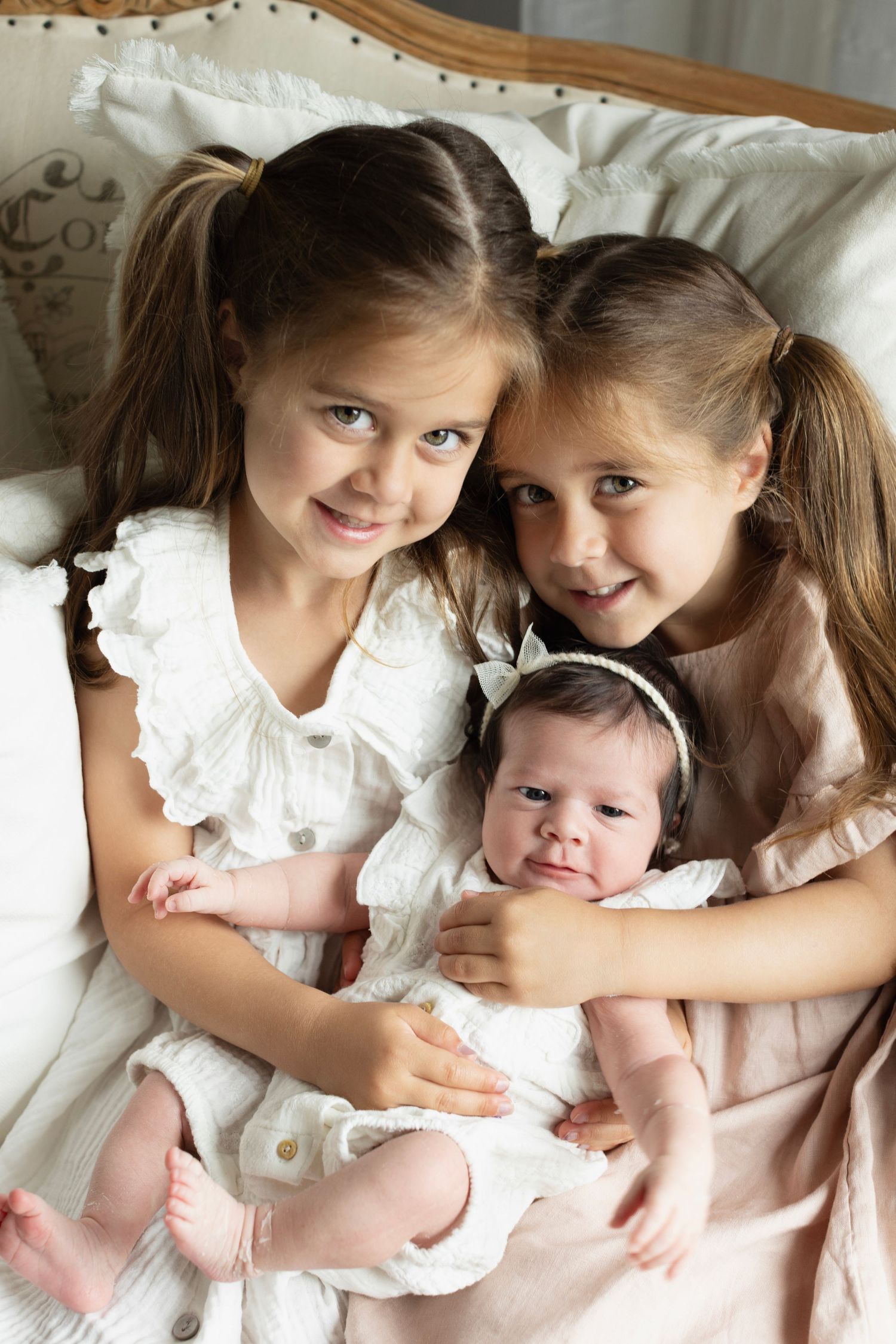 Newborn photography session, baby girl asleep on a blanket. Elizabeth Lang Photography Cloverdale Surrey Vancouver.