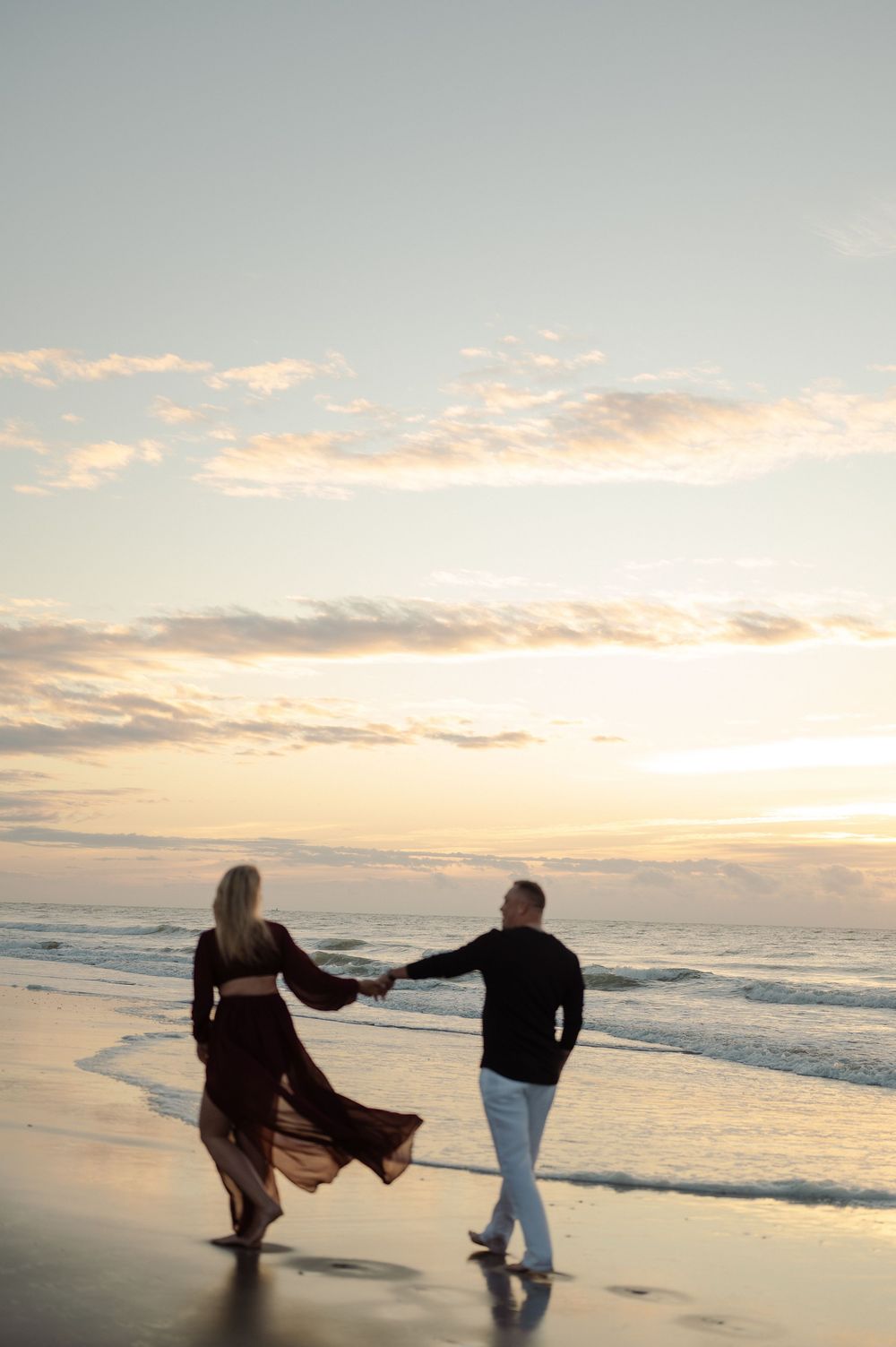 sunrise engagement session in Myrtle Beach,sc
