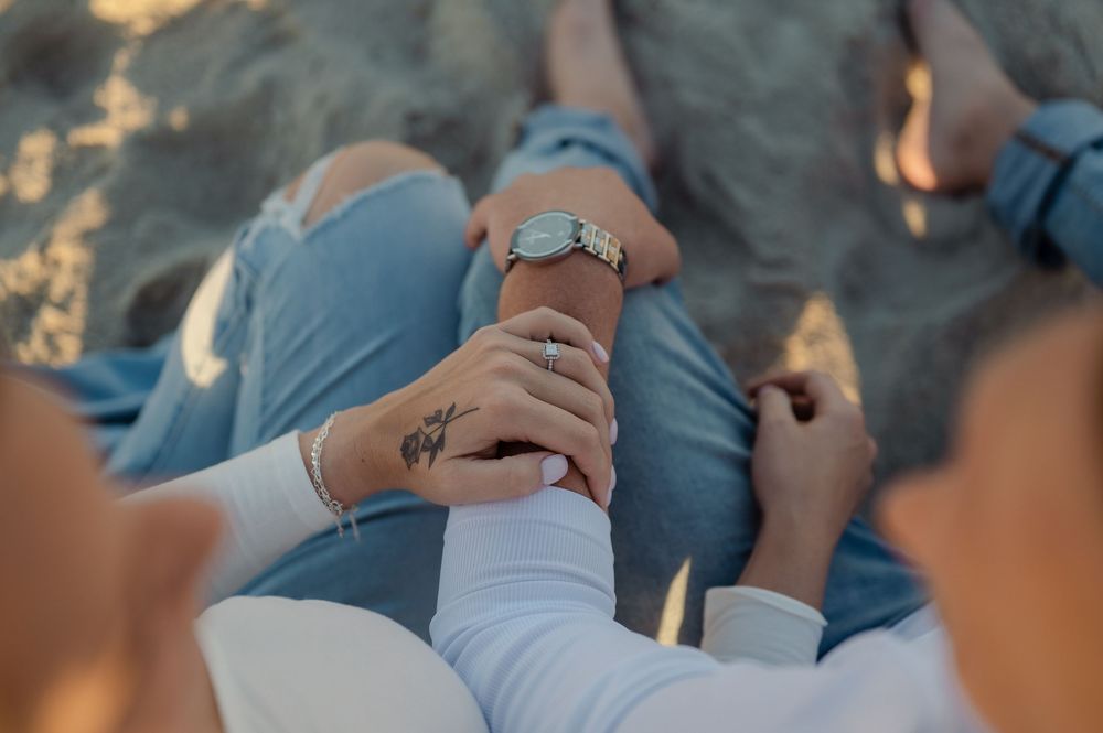 engagement ring photo at myrtle beach, sc