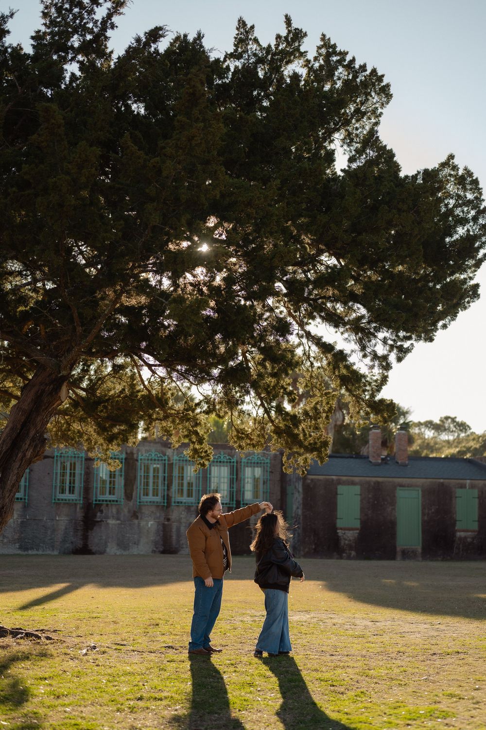 Atalaya Castle engagement session at sunset