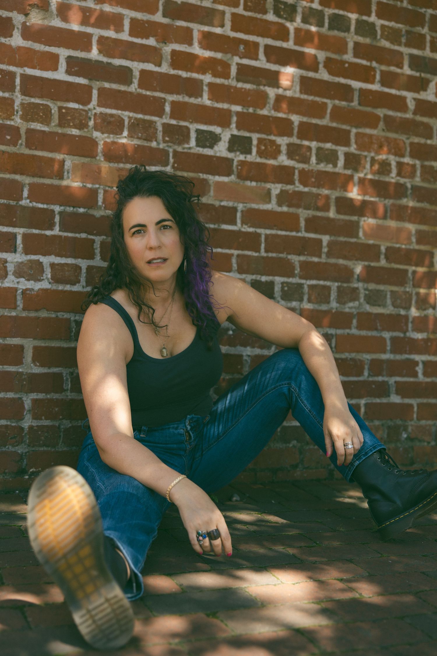 branding portrait asheville character study photography brick wall edgy alternative brand vintage boots