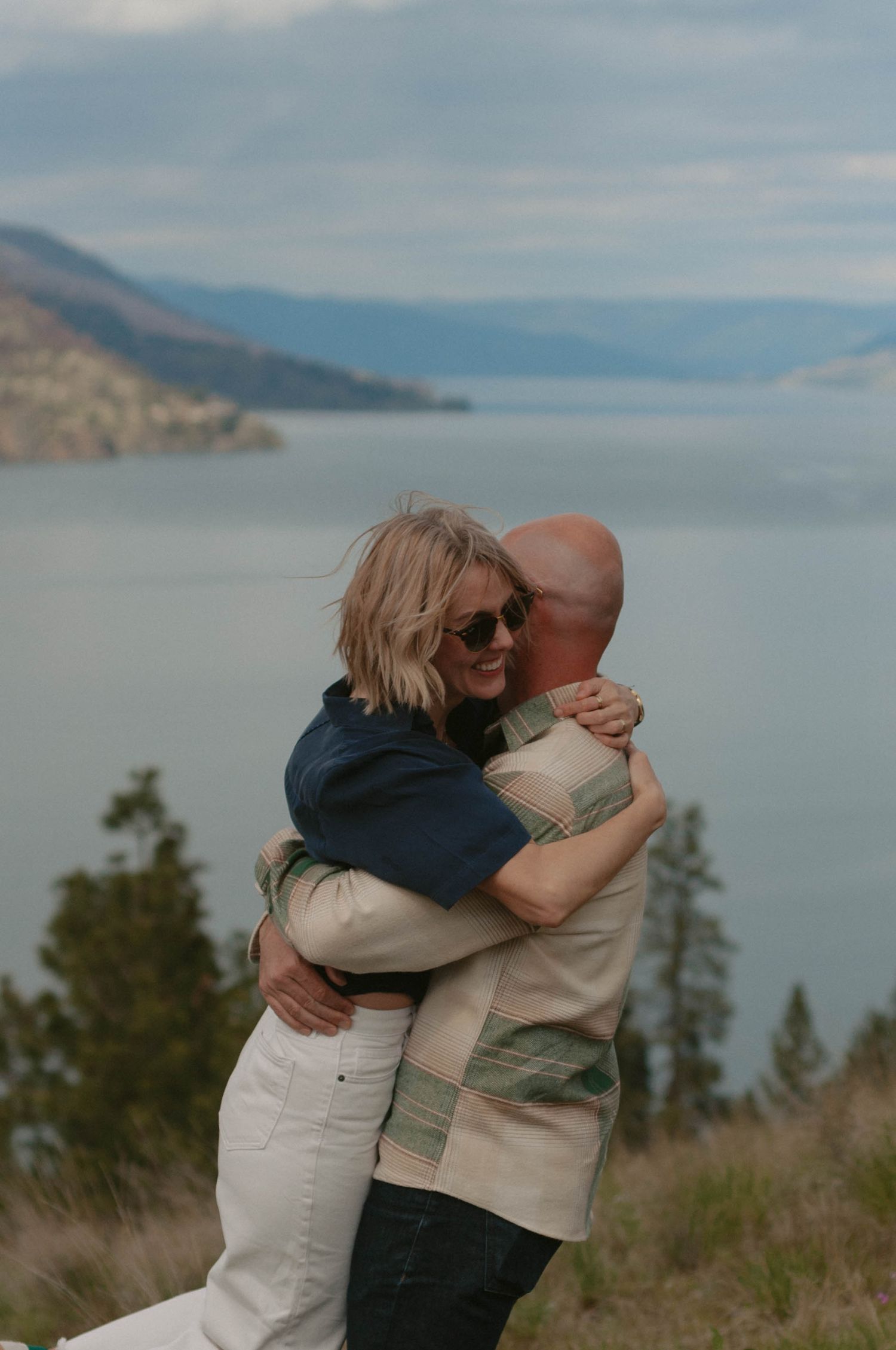 Unique couple shot from a photoshoot in the Okanagan.