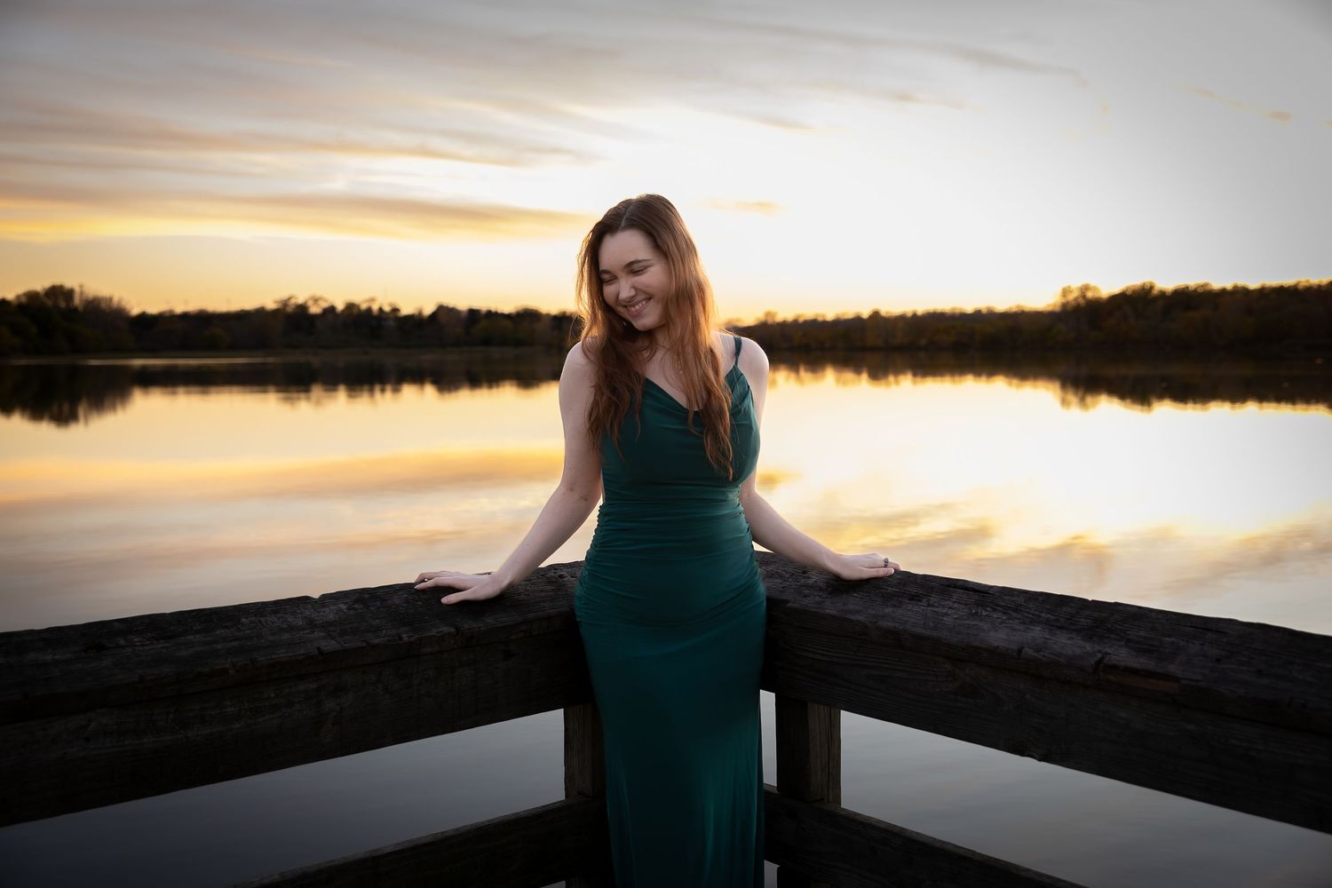 Gorgeous senior picture session during golden hour at Chalco Hills.