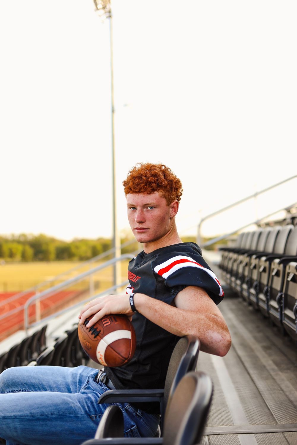 senior boy photo football