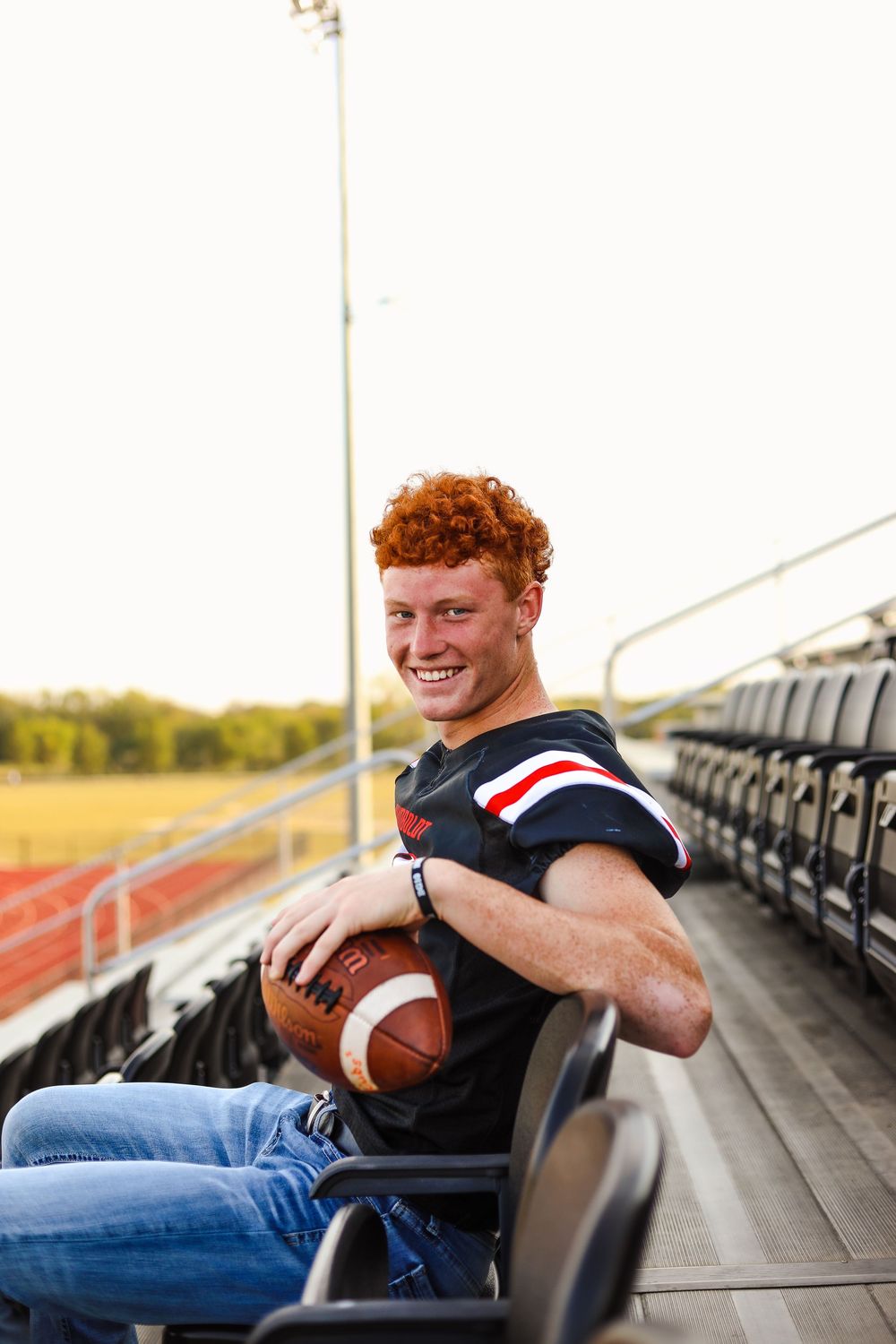 senior boy photo football