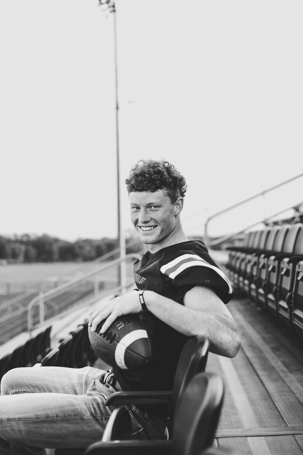 senior boy photo football