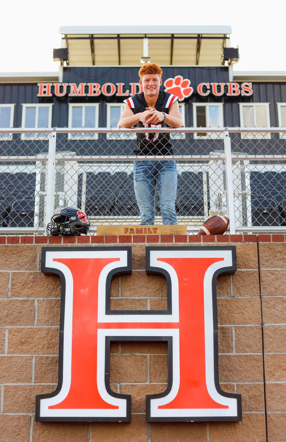 senior boy photo football