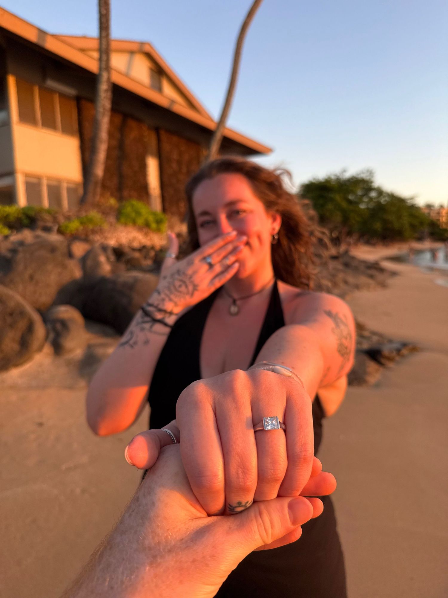 proposal. beach. maui. Hawaii.