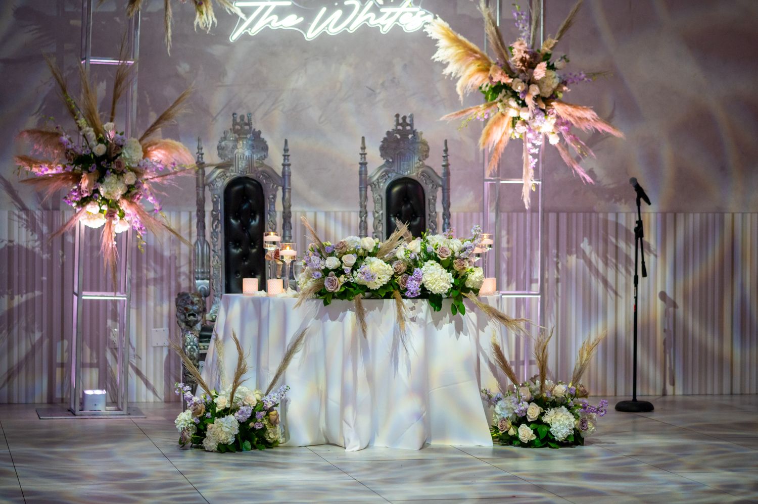 Beautiful reception details at The Venue, a luxury wedding venue in Fort Lauderdale captured by a luxury wedding photographer in Florida,
