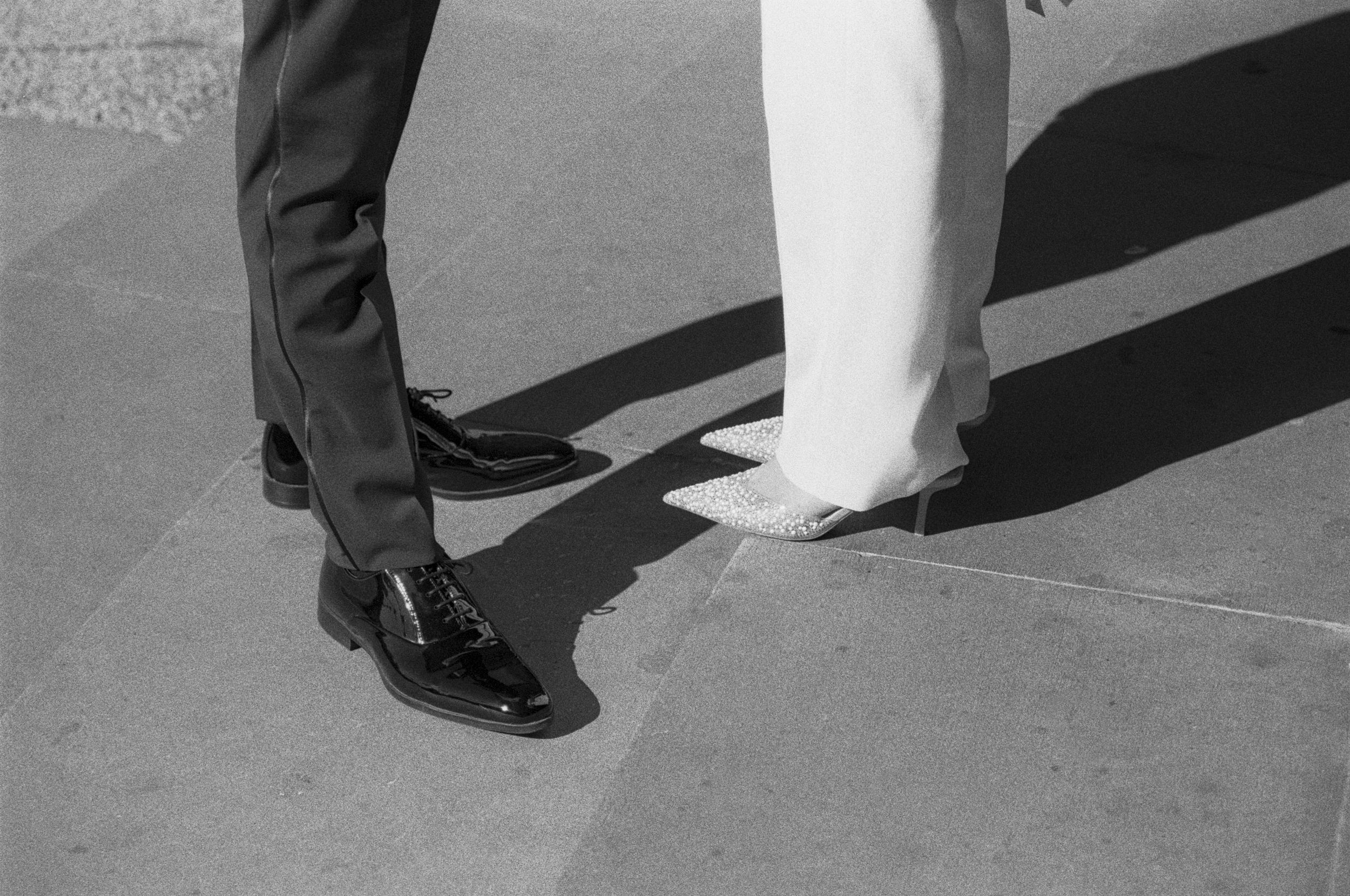 Shoes bride and groom after joe jackson