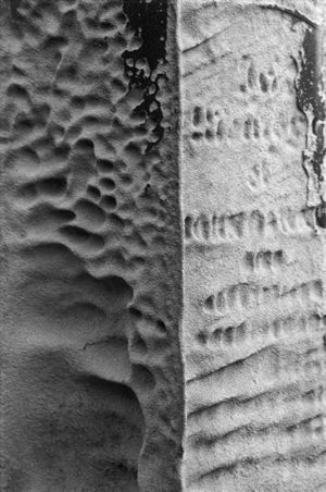 weathered gravestones at coast newbiggin northumberland