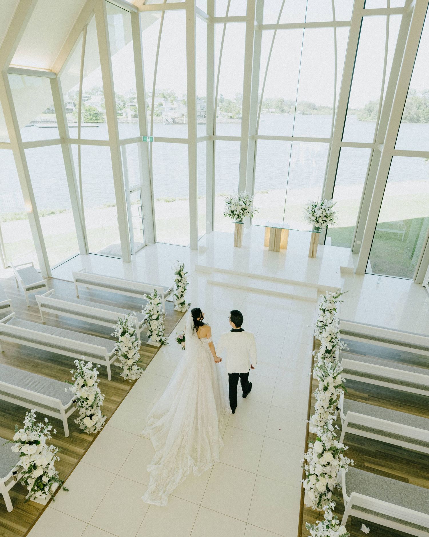 "Coomera River view at InterContinental Sanctuary Cove, ideal for wedding photos"