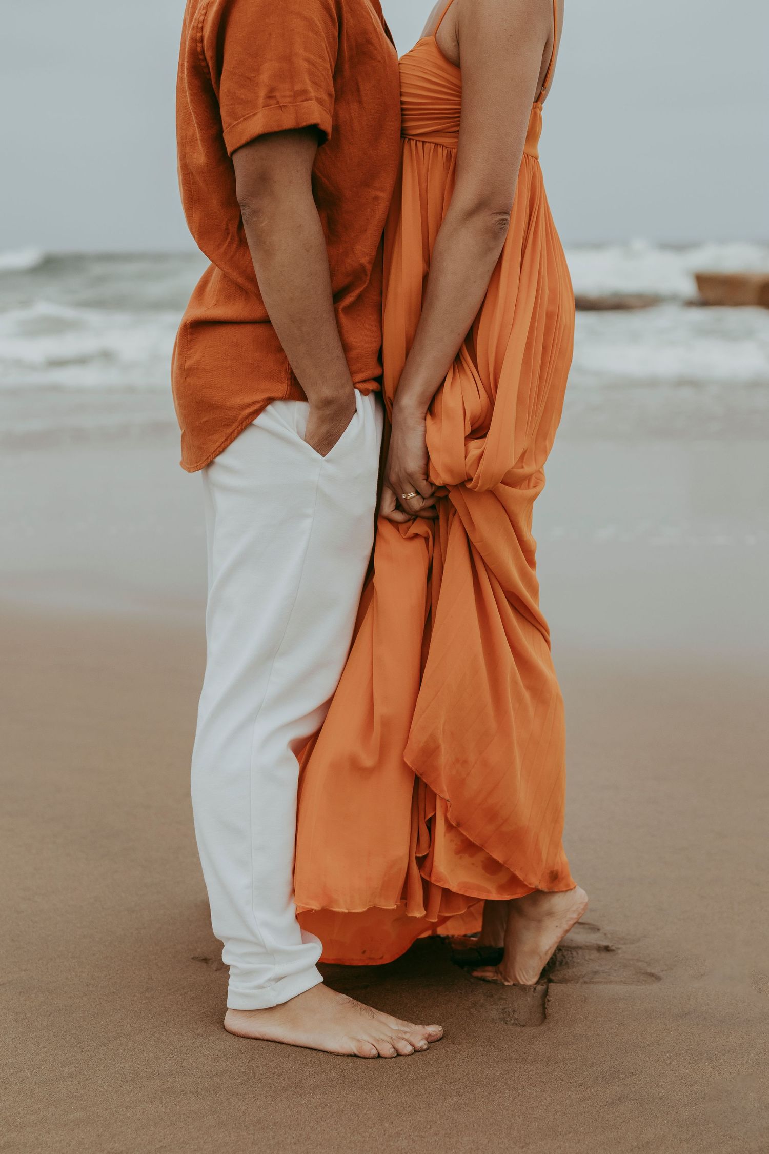 Swakopmund beach have variety of different backdrops for a photoshoot